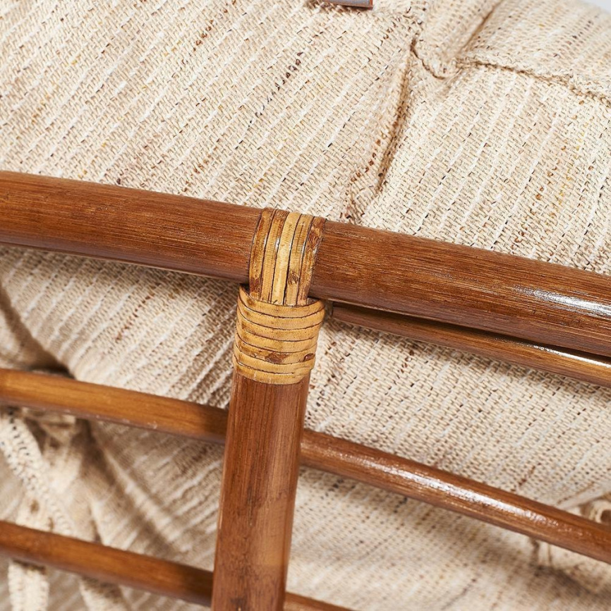 Кресло PAPASAN/ПАПАСАН 23/01 W  /с подушкой/ диаметр подушки 129 см, 115х101х104 см, Pecan (орех), т фото 3