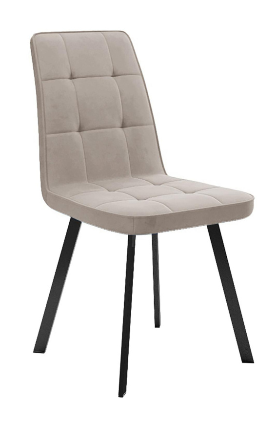 Стул DikLine 207 B03 BEIGE, ножки черные фото 1