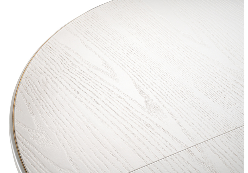 Стол деревянный Брейзер молочный / золото фото 9