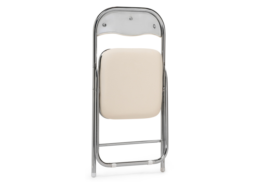 Стул на металлокаркасе Fold 1 складной beige / chrome фото 6