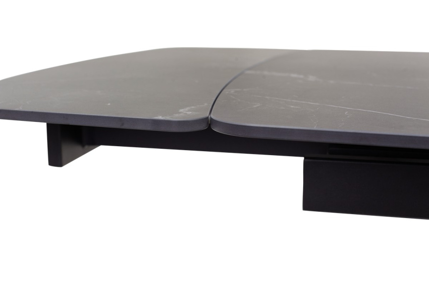Стол RIVOLI 140 MATT BLACK MARBLE SOLID CERAMIC / BLACK, ®DISAUR фото 5