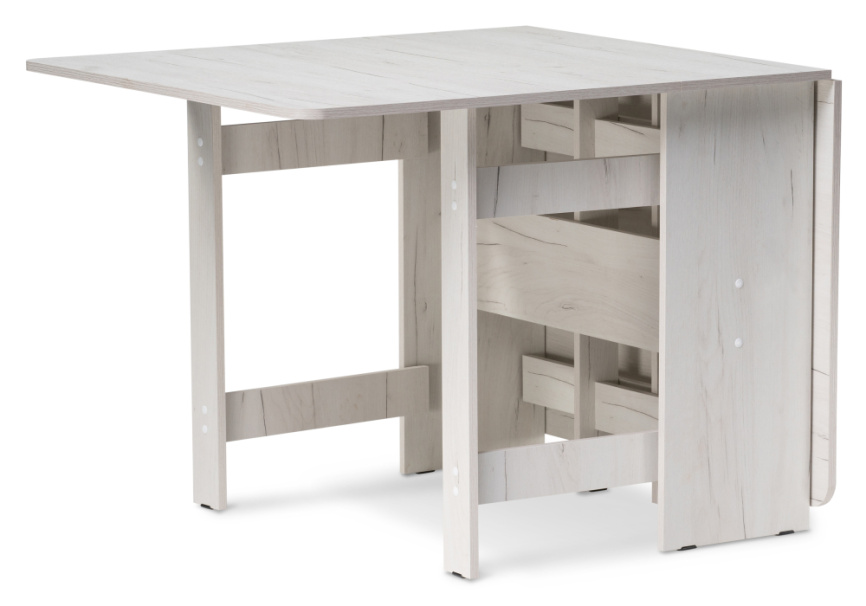 Стол деревянный Йентель дуб крафт белый фото 5