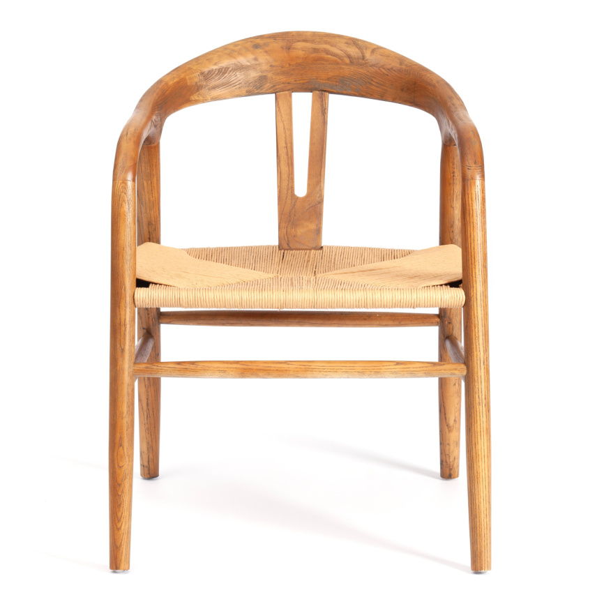 Стул VALI дерево вяз/бечевка, Груша (№3), 50х46х77 см фото 7