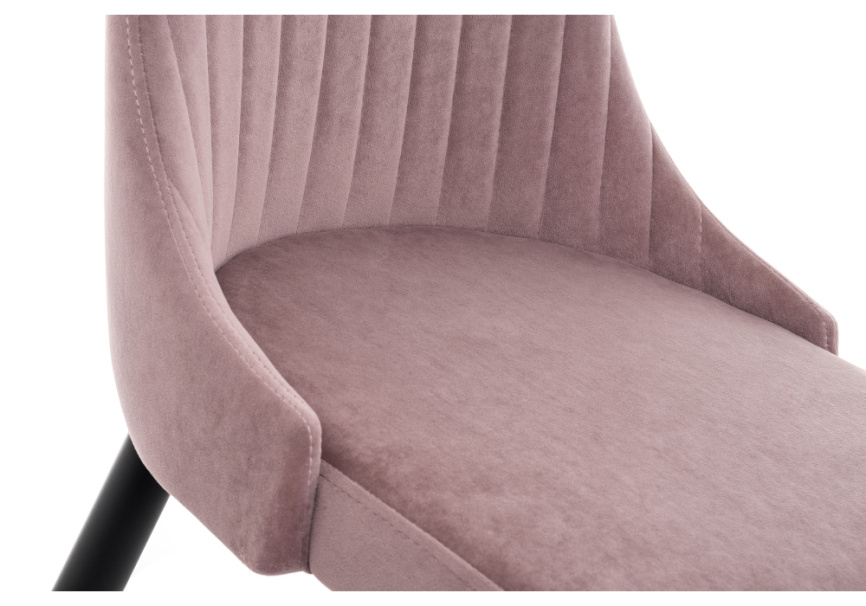 Стул на металлокаркасе Kora light purple / black фото 7