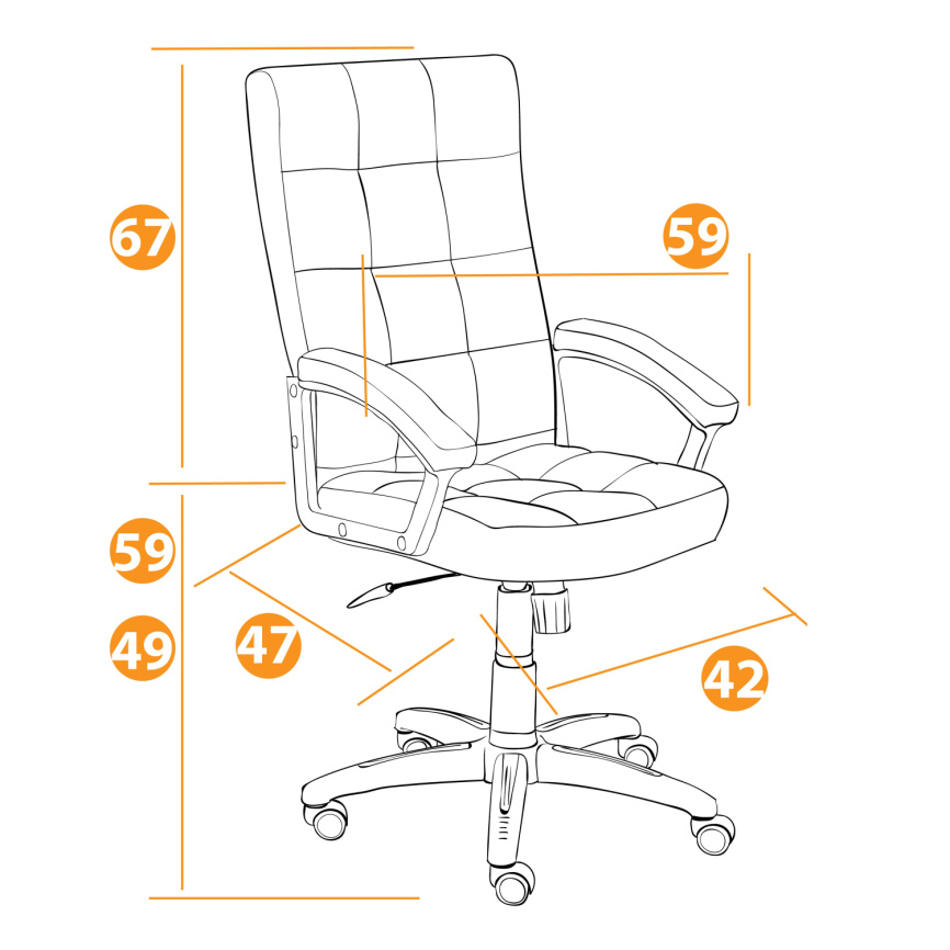 Кресло Тренди/Trendy (22) флок/ткань, серый, 29/TW-12 фото 6