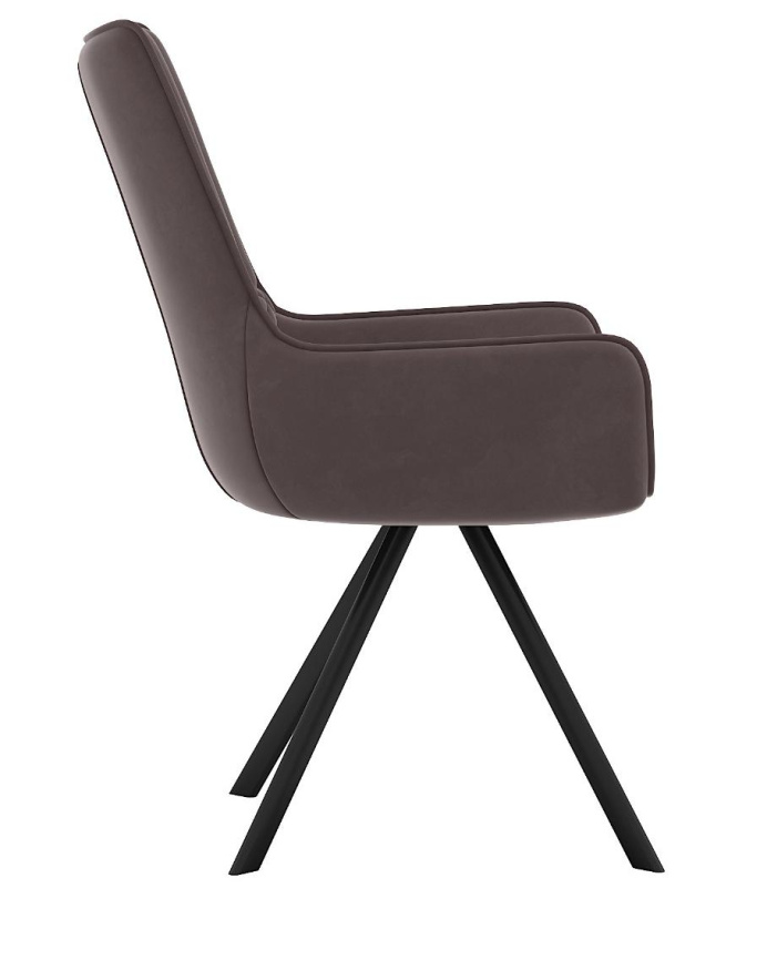 Стул DikLine 289 поворотный E09 капучино, ножки черные фото 2