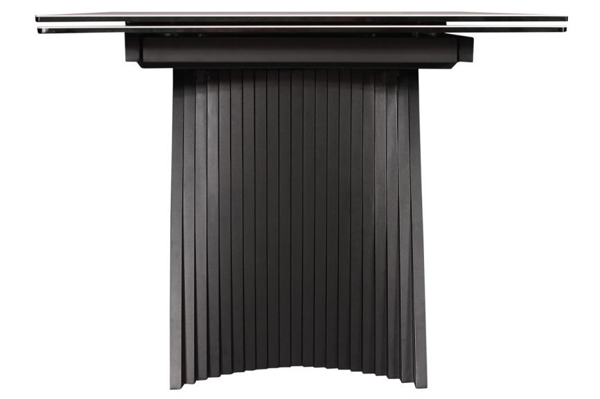 Стол DikLine KD180 керамика мрамор белый C39 глянец/опоры черные (2 уп) фото 4