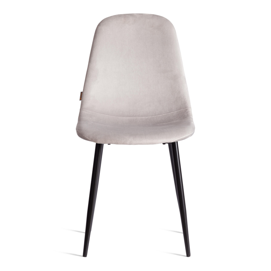Стул BREEZE (mod. JSC-58) Велюр/металл , 44 х 53 х 86 см, Light grey (светло-серый) HLR14 / черный фото 5