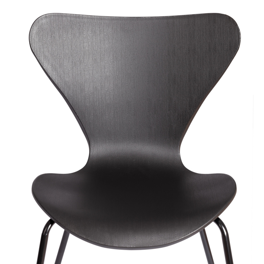 Стул Якобсен/Jacobsen (мод.DC 102-1) пластик/металл, 45х54.5х80см, черный/черный  фото 6