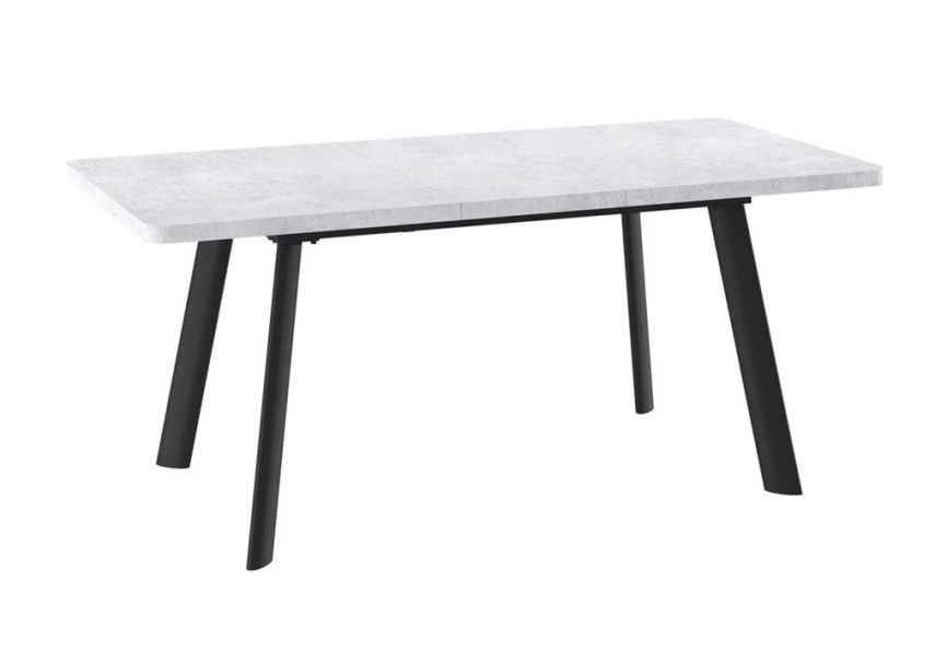 Cтол Leon Lux Radial-180 раздвижной (Серый сланец/черный) 180(240)х95 фото 2