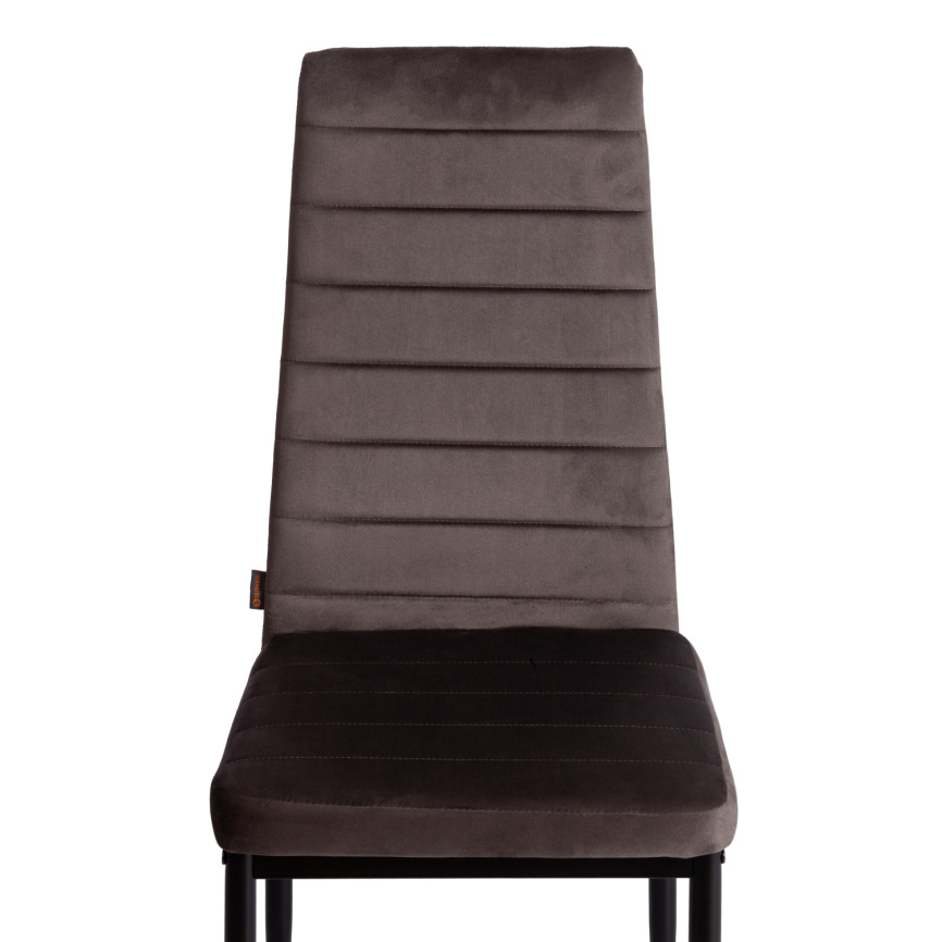 Стул Easy (mod. JSC02-1) металл, флок, 41 х 52 х 96 см, Dark grey (темно-серый) HLR24 / черный фото 3