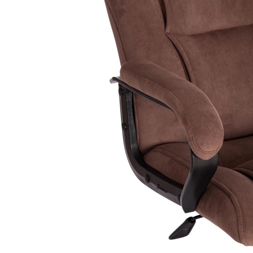 Кресло Бергамо/Bergamo хром (22) флок , коричневый, 6 фото 9