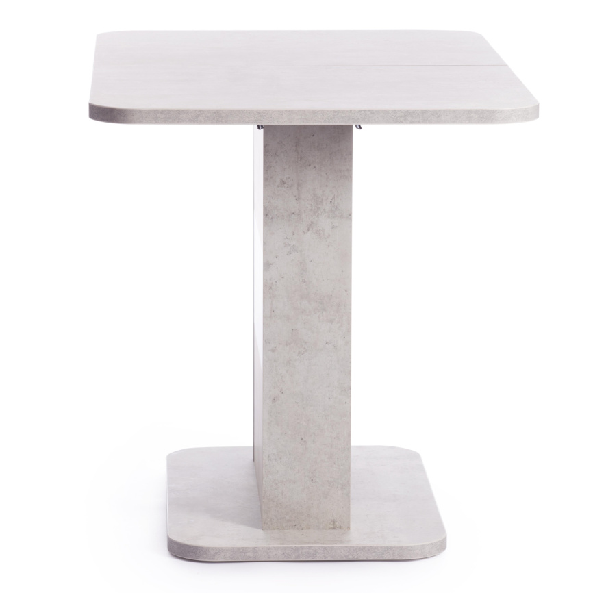 Стол обеденный раздвижной Смарт/Smart ЛДСП, 105-140х68,6х75см, белый бетон/белый фото 2