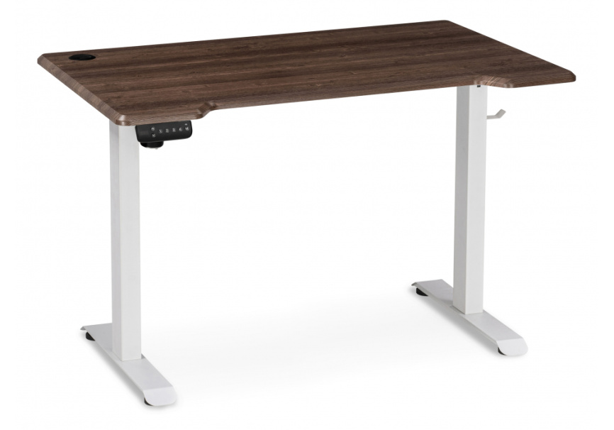 Компьютерный стол Маркос с механизмом подъема 120х75х75 орех кантри / белый фото 2