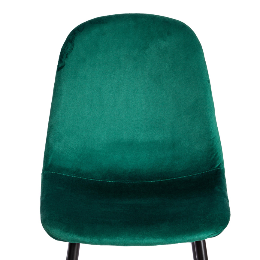 Стул BREEZE (mod. 4724) Велюр/металл , 44 х 53 х 87 см, Emerald (изумрудный) HLR56 / черный фото 6