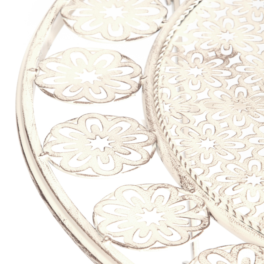 Стол Patio/Патио (PL08-11139) стальной сплав, античный белый, 70х75см фото 7