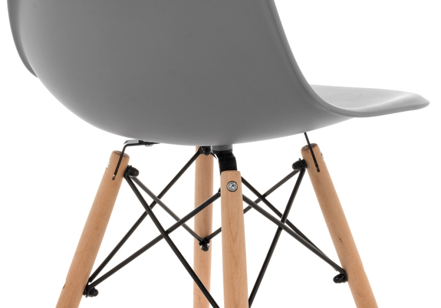 Пластиковый стул Eames PC-015 серый фото 7