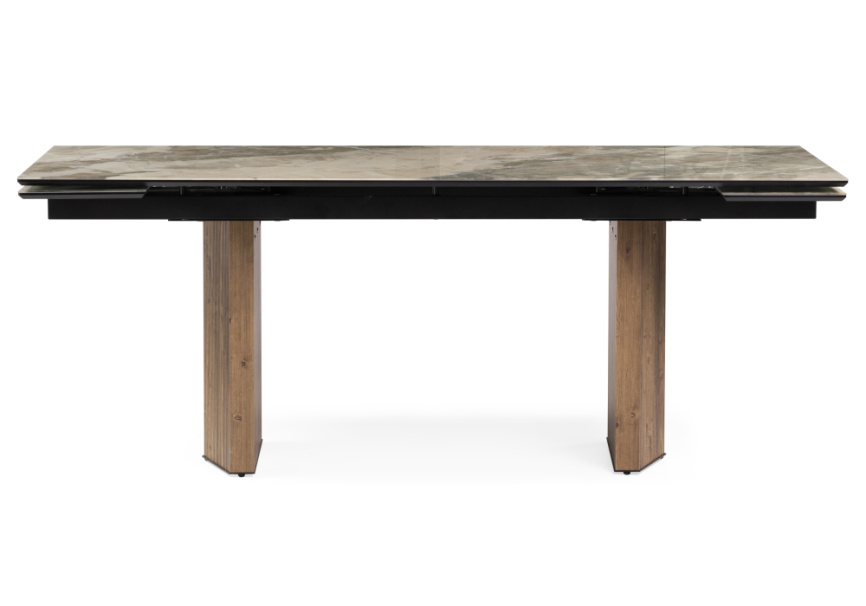 Стол стеклянный Монерон 200(260)х100х77 каталония / орех кантри фото 2