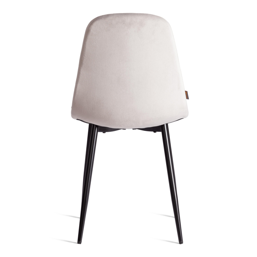 Стул BREEZE (mod. JSC-58) Велюр/металл , 44 х 53 х 86 см, Light grey (светло-серый) HLR14 / черный фото 4