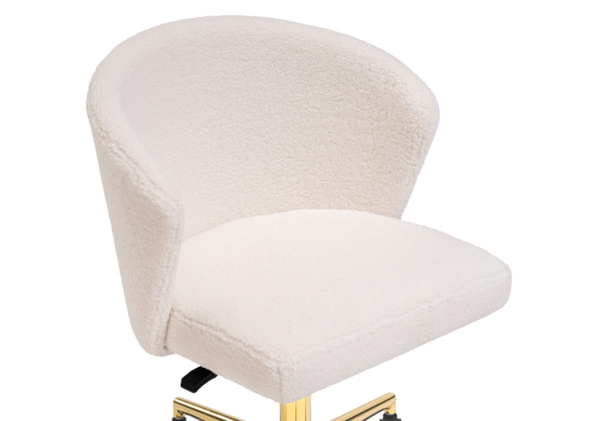 Офисное кресло Lika white teddy фото 3