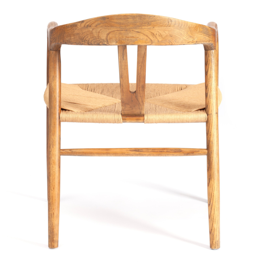 Стул VALI дерево вяз/бечевка, Груша (№3), 50х46х77 см фото 10