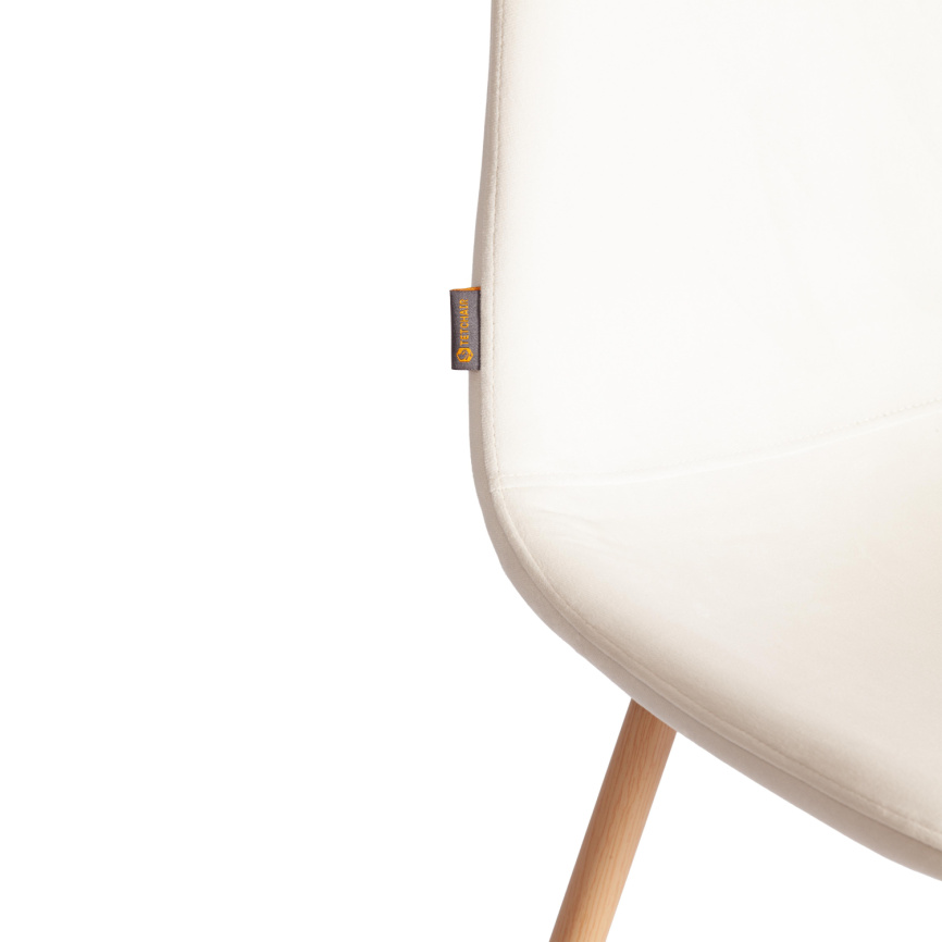 Стул BREEZE (mod. JSC-58) Велюр/металл , 44 х 53 х 86 см, Light beige (светло-бежевый) HLR1 / натура фото 8