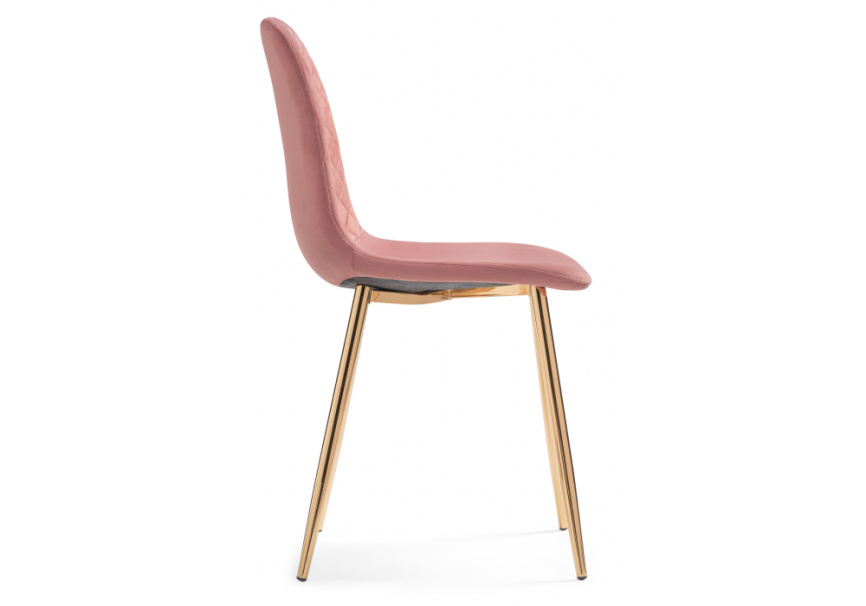 Стул на металлокаркасе Dabl pink / gold фото 4