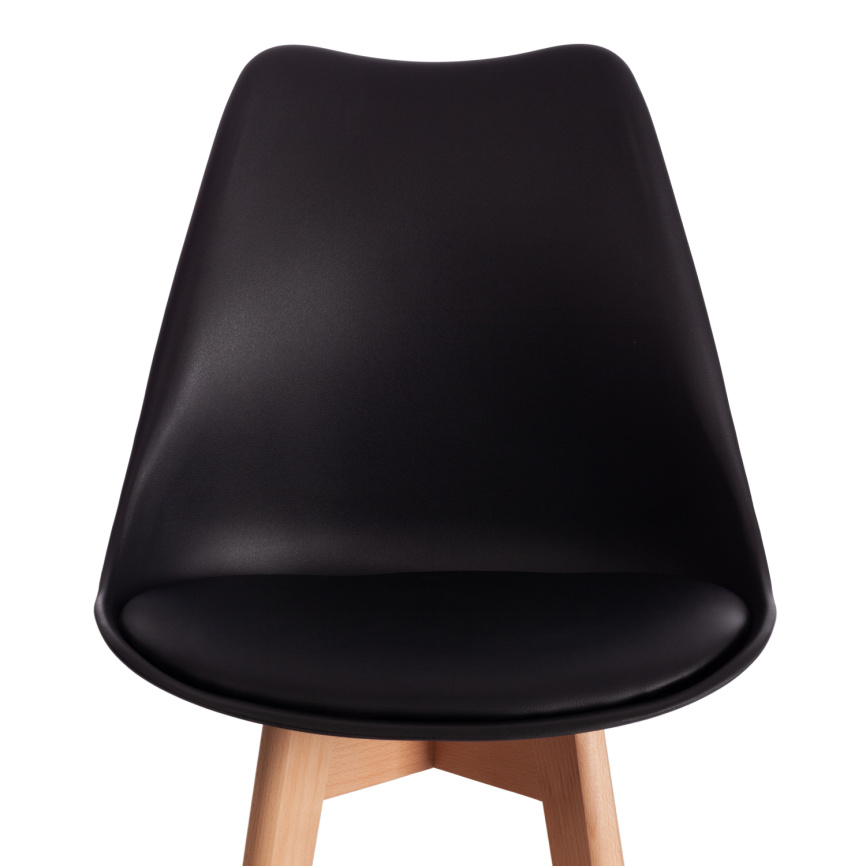 Стул барный TULIP BAR (mod. C1014H-1) / 2 шт. в упаковке пластик/дерево, 42 х 47,5 х 104 см, Black ( фото 4