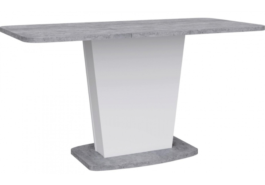 Стол деревянный Комфорт цемент светлый / белый фото 4