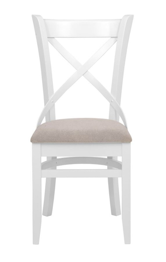 Стул "Хью" (Белая эмаль/бежевый М02) фото 2