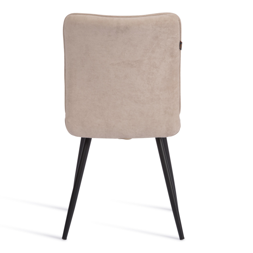 Стул обеденный Bari флок , бежевый/черный, 7, 46х55х89 фото 8