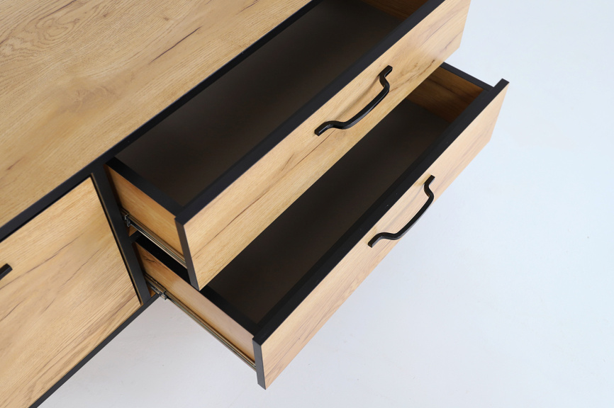 Тумба ТВ Виртон-1,  Дуб крафт золотой фото 8