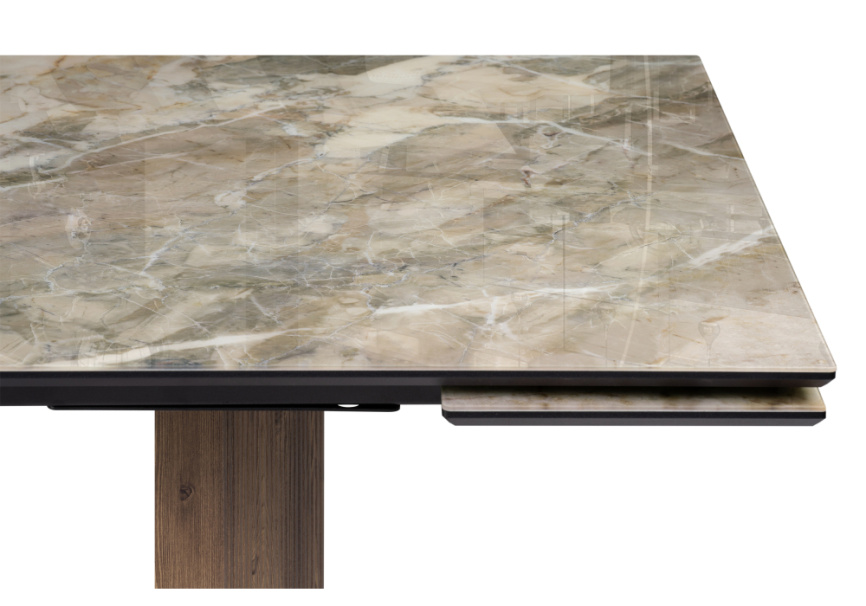 Стол стеклянный Монерон 200(260)х100х77 каталония / орех кантри фото 7