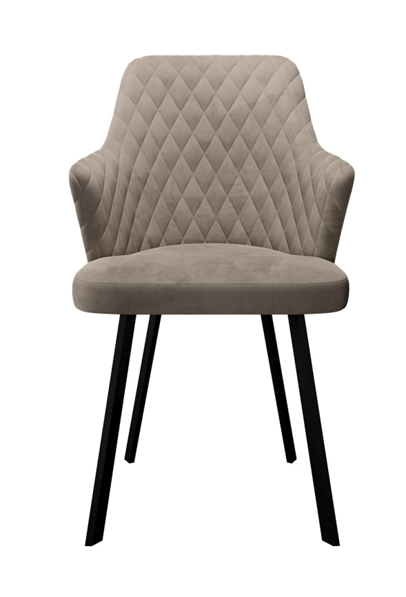 Стул DikLine 245 поворотный, К4 капучино, ножки черные фото 3