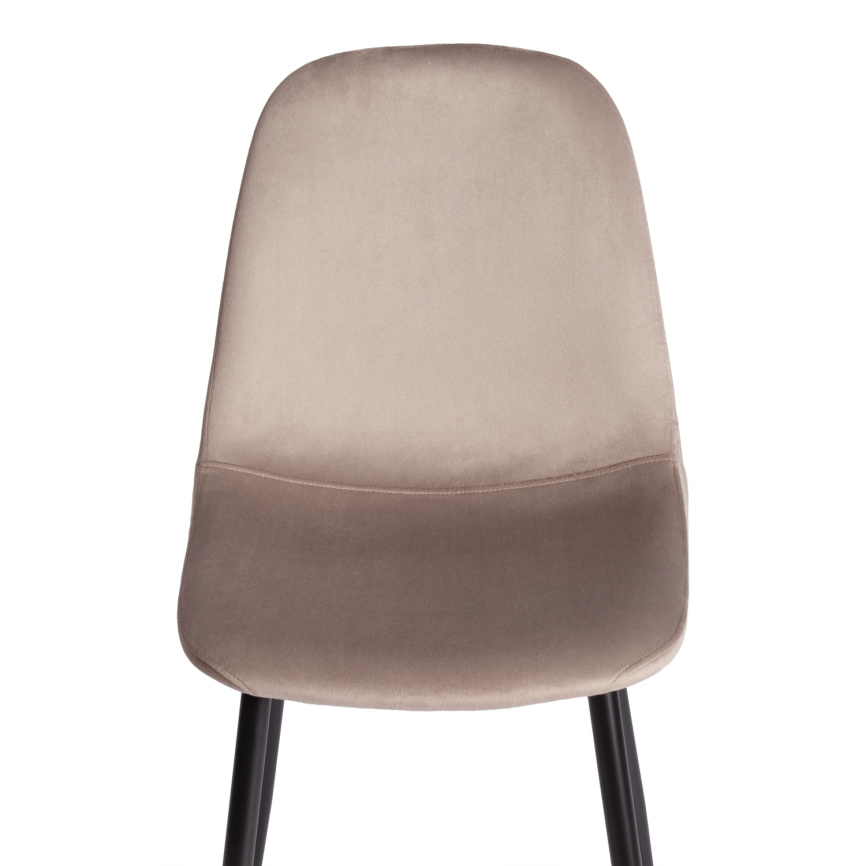 Стул BREEZE (mod. 4724) Велюр/металл , 44 х 53 х 87 см, Coffee (кофейный) HLR9 / черный фото 8