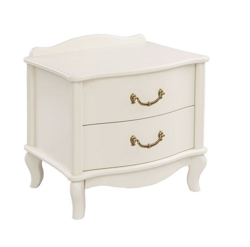 Тумбочка прикроватная "Джульетта" 2 ящ. (молочный дуб ) Вис фото 1