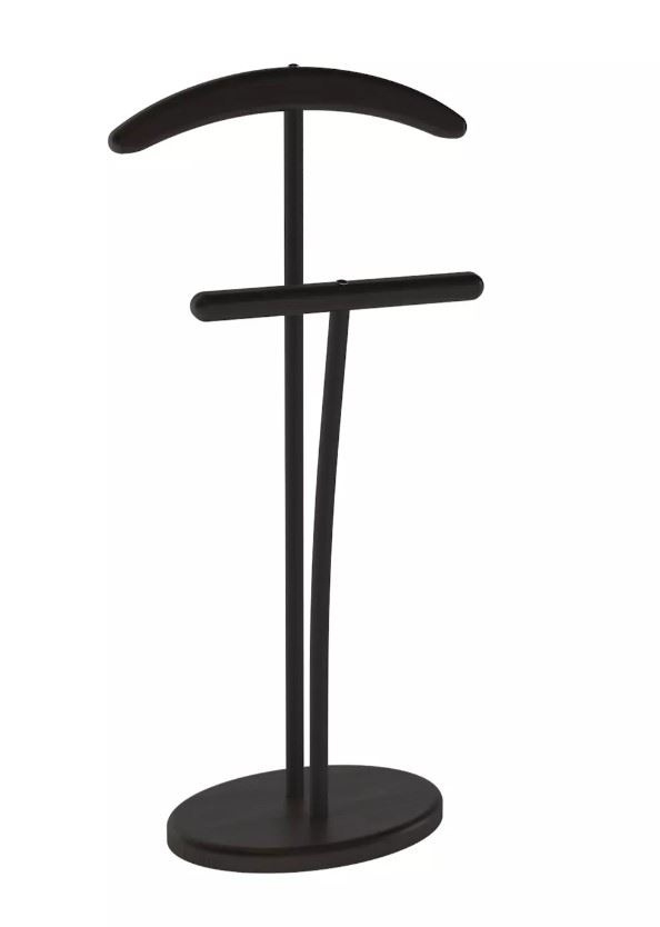 Вешалка костюмная Напольная (венге/черный) фото 1