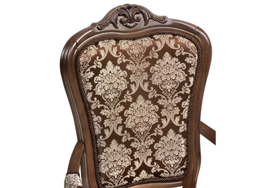 Стул деревянный Руджеро с мягкими подлокотниками орех / шоколад фото 6