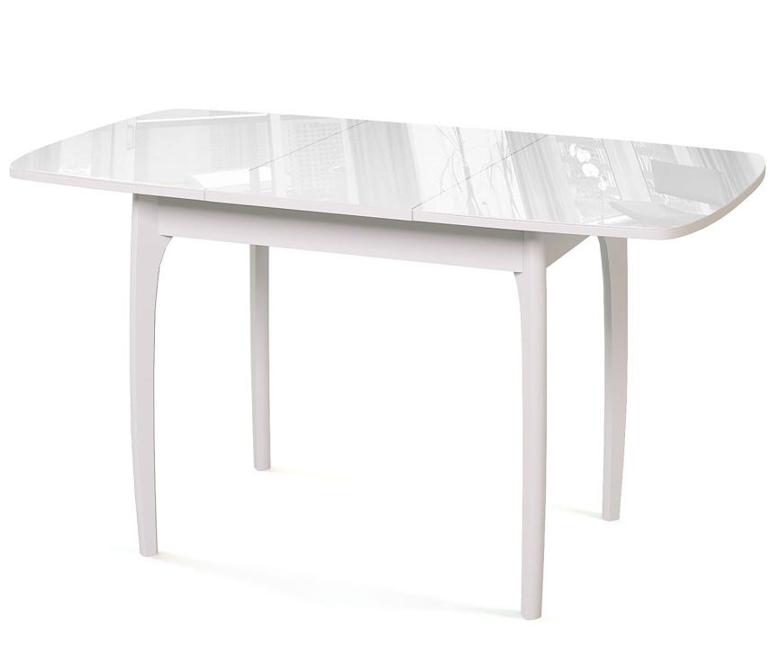 Стол DikLine M40 белый/стекло белое optiwhite фото 2