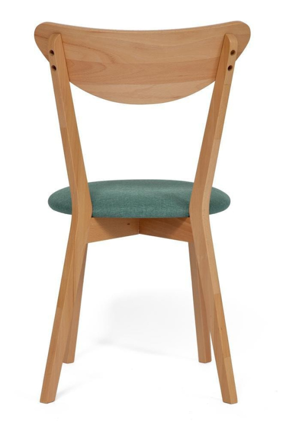 Стул Макси/Maxi (мягкое сиденье Морская волна) каркас бук, сиденье ткань, натуральный бук  фото 4