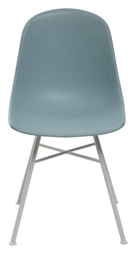 Стул BONNIE 292-CPP ICE BLUE/ WHITE на металлическом каркасе  М-City фото 2