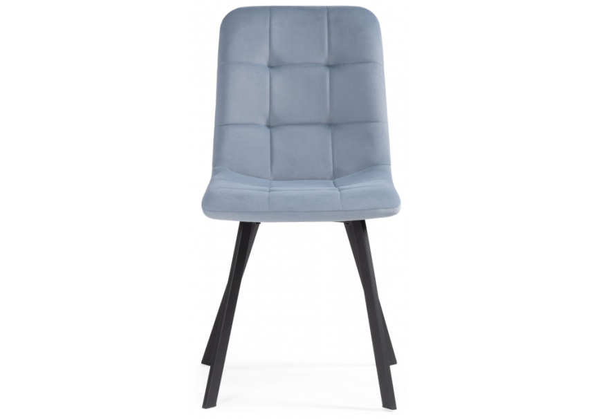 Стул на металлокаркасе Bruk light blue / black фото 3