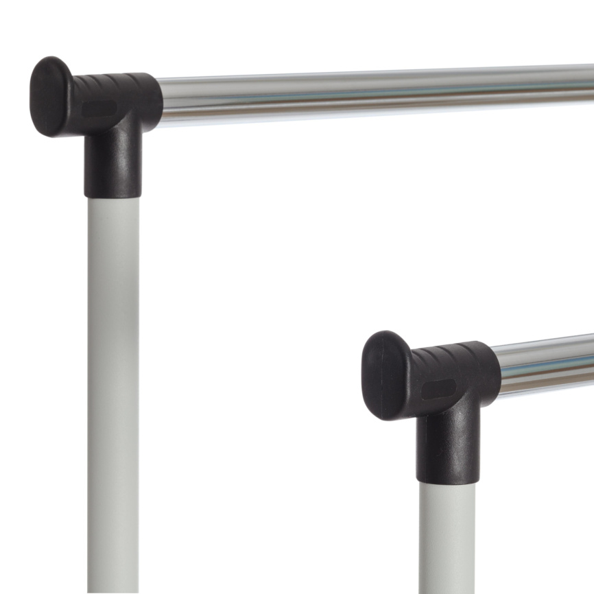 Вешалка Джет/Jet металл, пластик, 86х44х166см, черный/светло-серый/хром фото 5