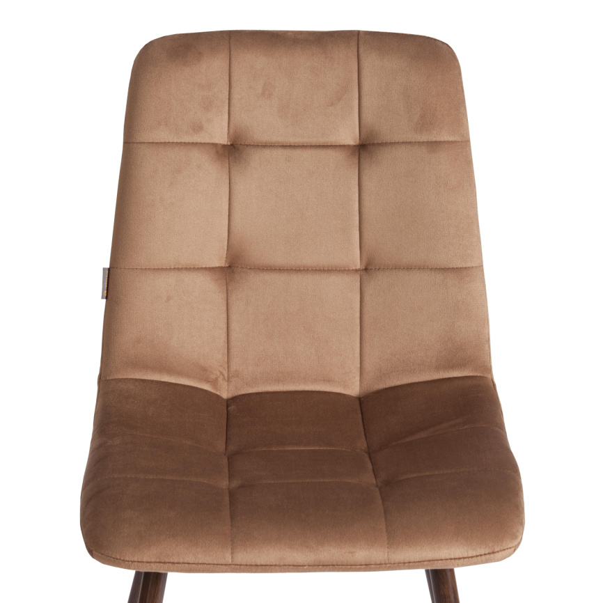 Стул CHILLY (mod. JSC-220) Велюр/металл , 44,5х52,5х88 см, Brown (коричневый) HLR11 / орех фото 8