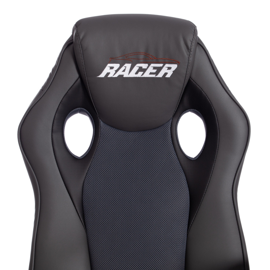 Кресло Рейсер Гт Нью/Racer Gt New кож/зам/ткань, металлик/серый, 36/12 фото 7