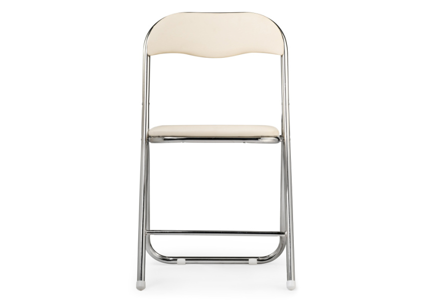 Стул на металлокаркасе Fold 1 складной beige / chrome фото 3