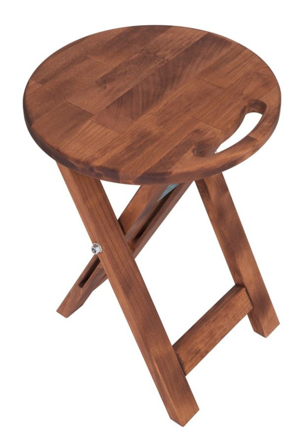 Табурет складной (темный орех) фото 3