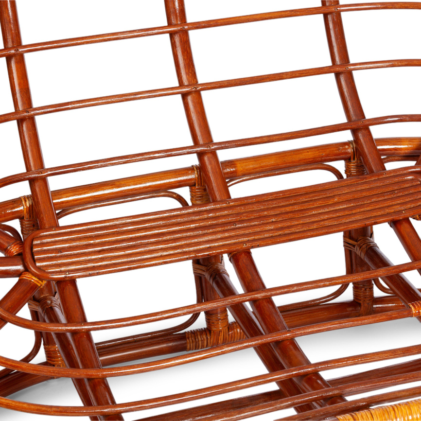 Диван Мамасан/Mamasan (23/02 W) /с подушкой и ремешками/ подушка 182х119см, 169х102х80см, коньячный, фото 2