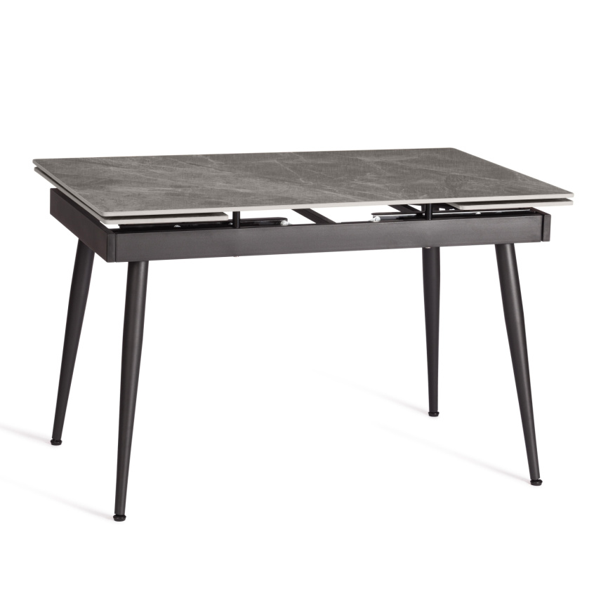 Стол обеденный Lord Grey/Лорд Грей столешница керамика (матовая) /опоры металл, светло-серый/чёрный, фото 1