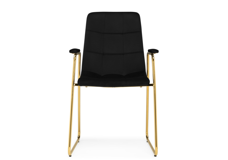 Стул на металлокаркасе black / gold фото 2